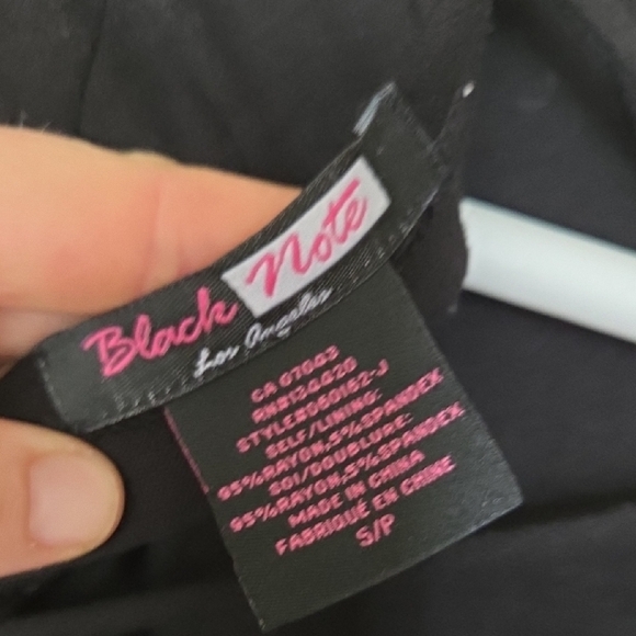 BlackNote Little Black Dress Strappy Back Size S - Picture 3 of 3